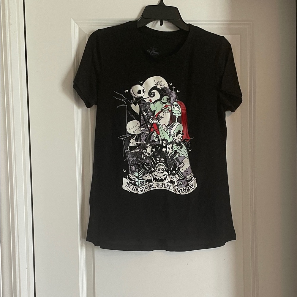 Nightmare Before Christmas Black Graphic Tee(836)